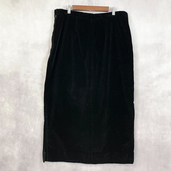 Vintage Lady Copley‎ Velvet Skirt Womens Size 16 Dressy Special Occasion Glam - Picture 2 of 10